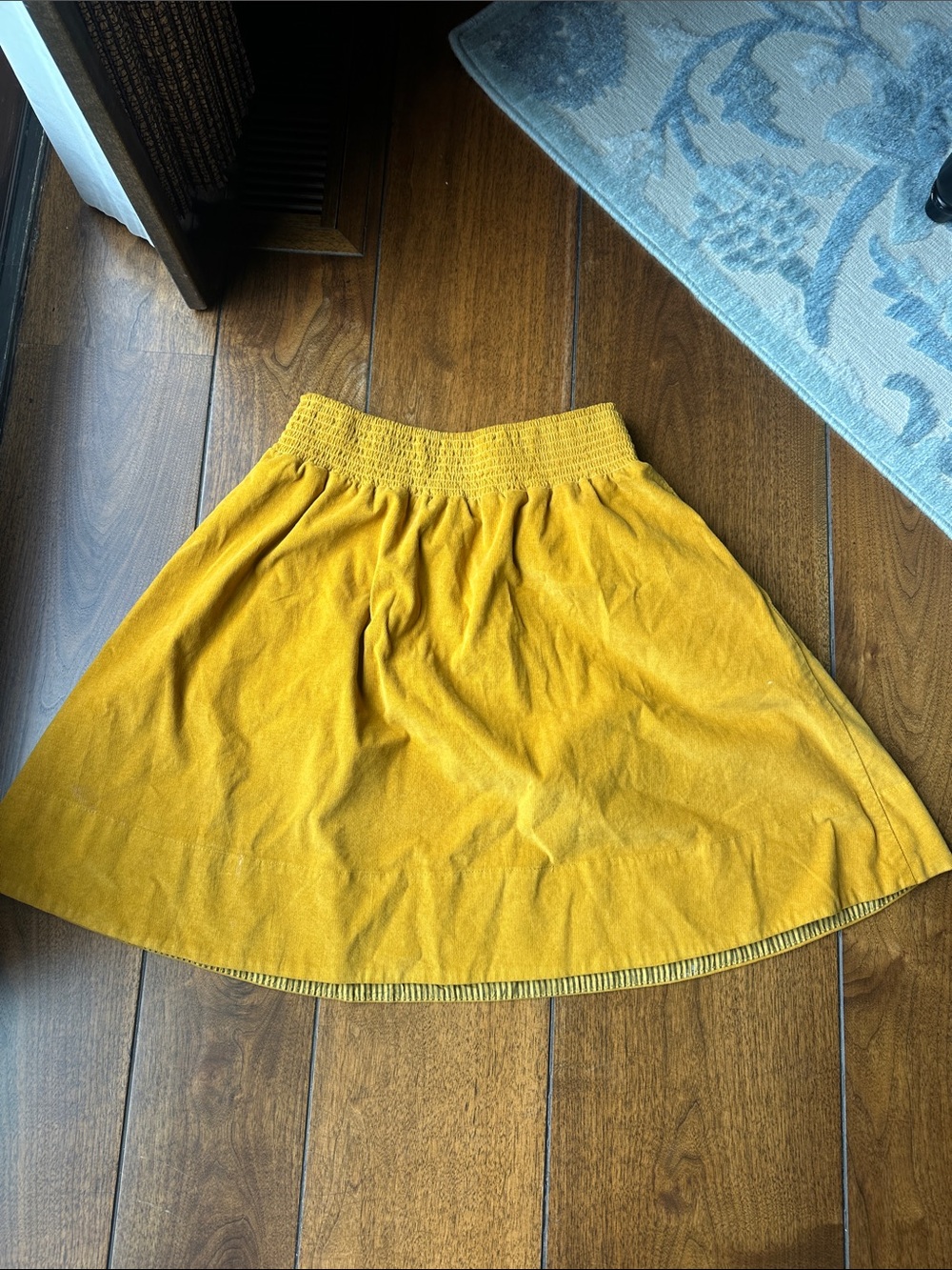Anthropologie Mustard Yellow Circle Skirt - Picture 4 of 4